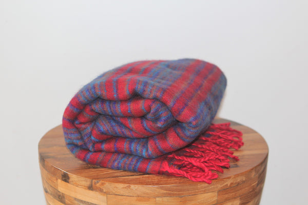 Himalayan Yak Blanket - Burgundy