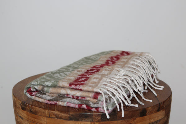 Dhaka Yak Blanket - Cream