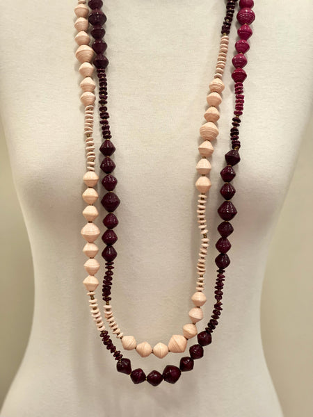 Ajuna Necklace - Chunky Double Pinky