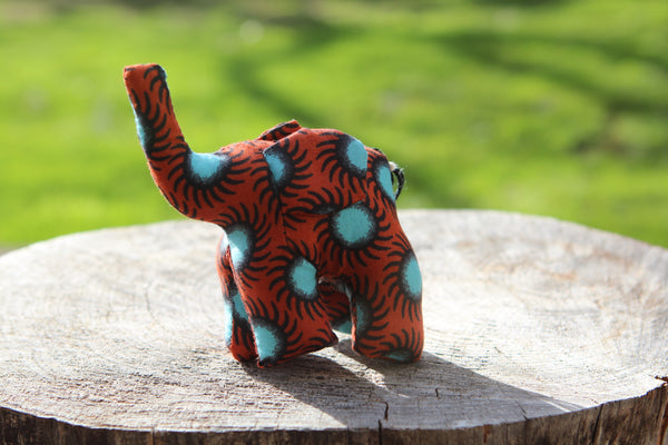 African Animal - Brown & Blue Elephant