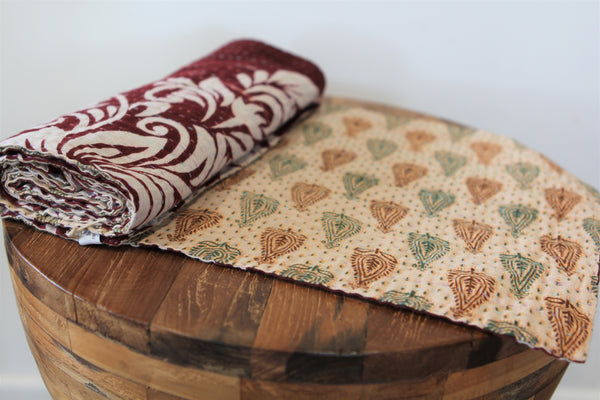 Kantha Table Runner - Autumn