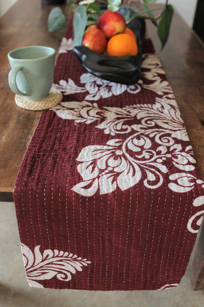 Kantha Table Runner - Autumn