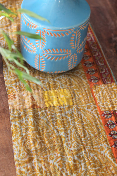 Kantha Table Runner - Bright