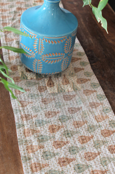 Kantha Table Runner - Autumn