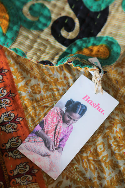 Kantha Table Runner - Bright