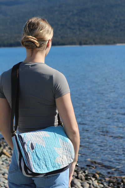 Shopna Mini Messenger Bag - Blue