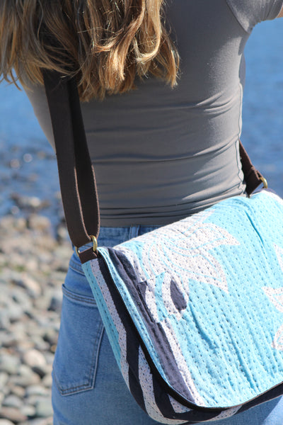 Shopna Mini Messenger Bag - Blue