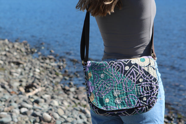 Shopna Mini Messenger Bag - Aqua