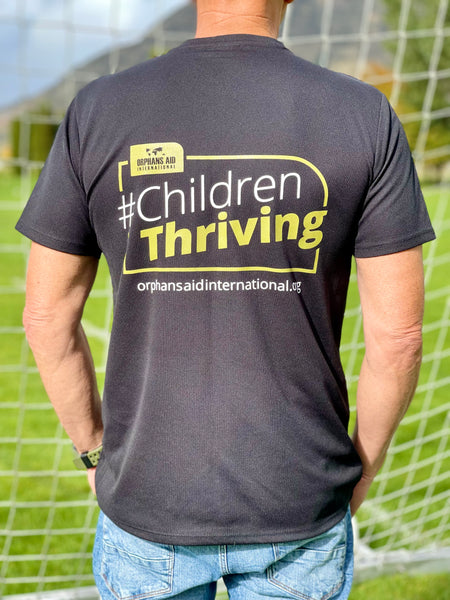 Orphans Aid Poly Black T-Shirt